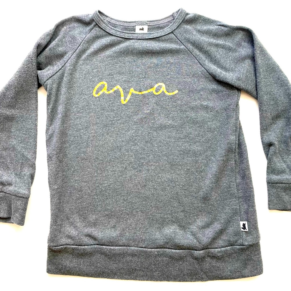 Little & Lively “Ava” Script Sweatshirt, Size 5T/6T